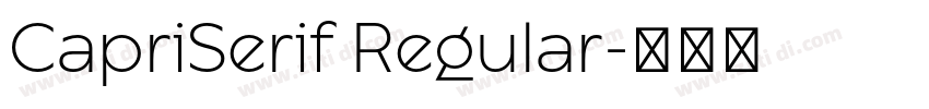 CapriSerif Regular字体转换